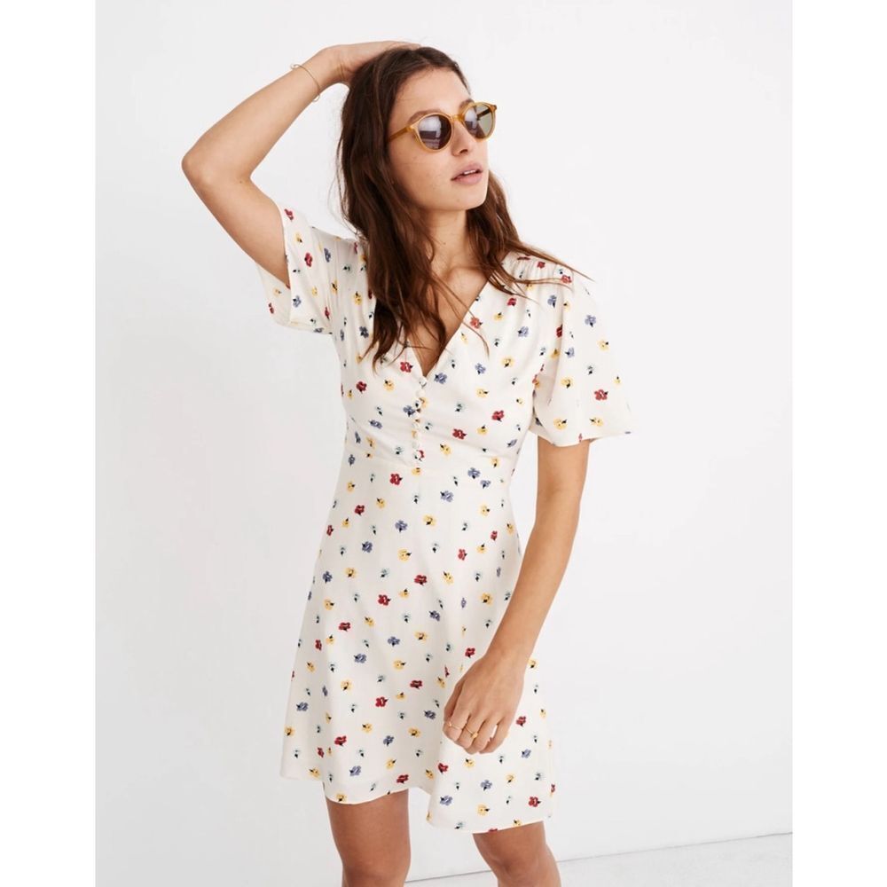 Madewell Orchard Confetti Floral Dress